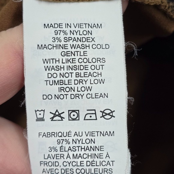 Prana Brion Pants Men 34 (Fits 34x31) Brown Slim‎ Straight Outdoors Hiking READ - Picture 7 of 15